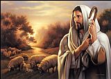 Shepherd Canvas Paintings - The Lord is My Shepherd